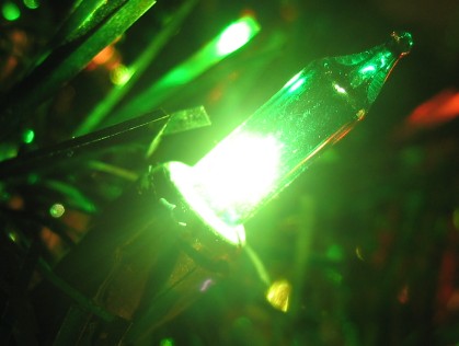 Green Christmas Tree Bulb