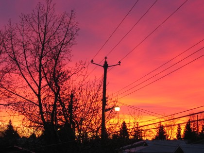 Fire in the sky this morning