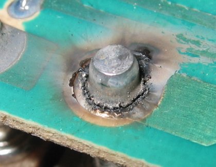 The faulty regulator from my white van