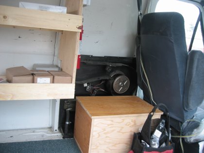 I even have a place to mount my fire extinguisher and first aid kit