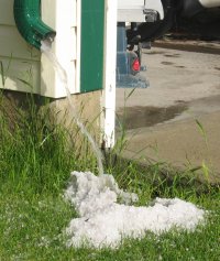 ... And washed the hailstones out ...