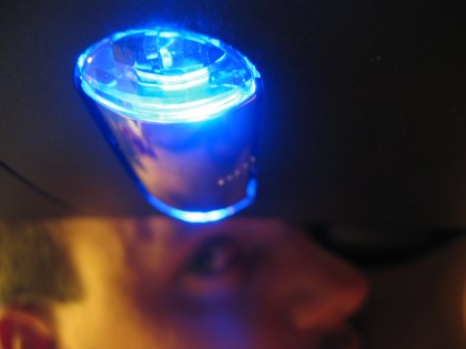 Look, a blue thing
