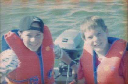 Me and Blair in a rental fishing boat