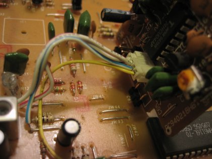 This connector was loose, resulting in an unusable signal from the laser.