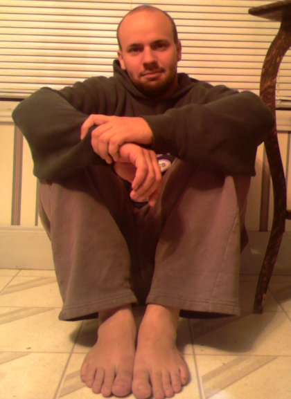 Sitting on the heater