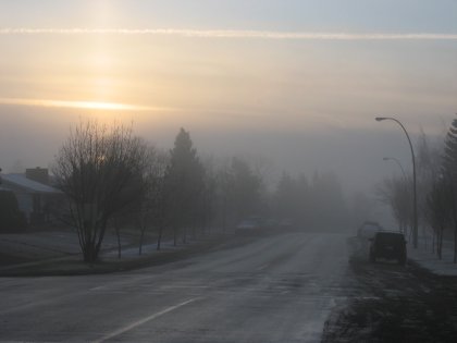 Foggy Morning Street