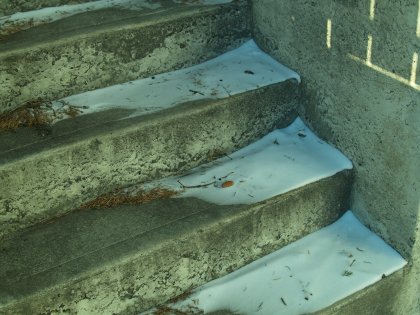 Snowy Stone Stairs