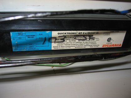 Changing a ballast I'd installed several years earlier