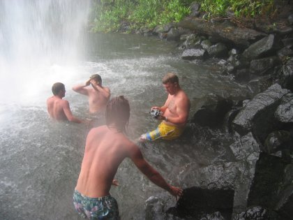 Behind the Falls