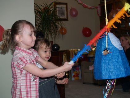 Big sister comes to help