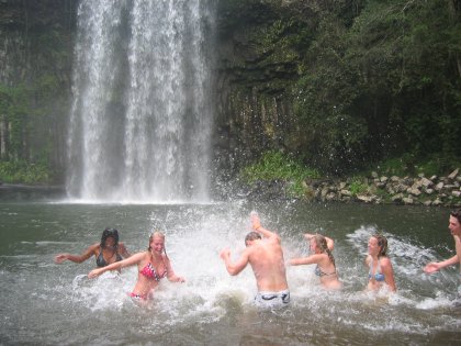 A waterfight