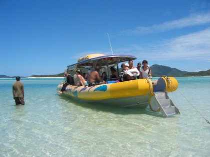 The Yellow Boat Run Aground