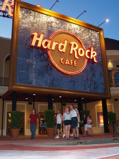 Barb and Ed at the Hard Rock in Universal Studios