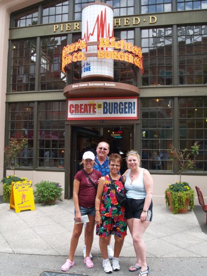 Barb and her cousin in front of Richters