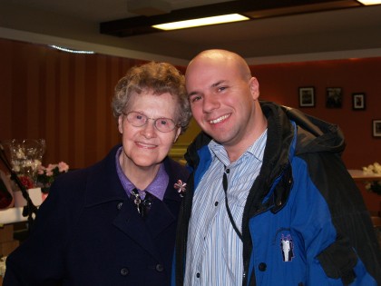 Grandma and John at her 90th Birthday Celebration