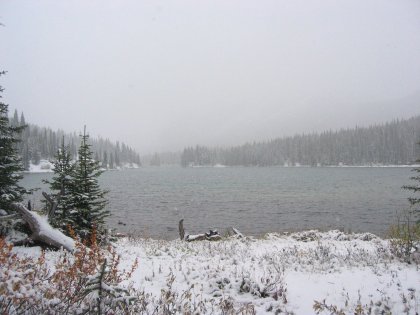 Blustery day on the lake