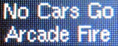 No Cars Go, a great song by Arcade Fire