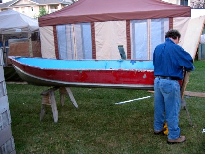 Reinforcing the boat