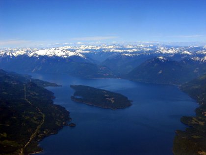 The Frasier River From Above