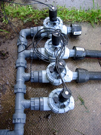 My front yard irrigation manifold layout