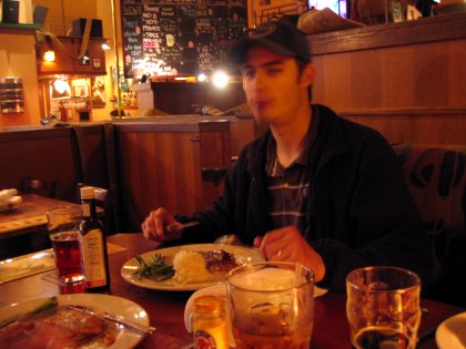 Greg eating