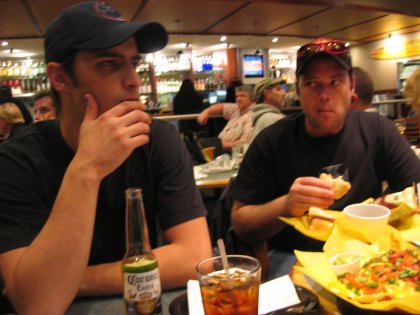 Last meal together at the Seattle Airport