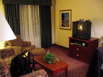 The living room in my suite