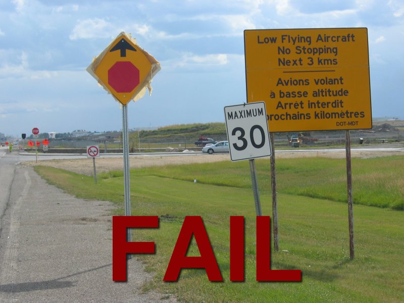 FAIL - No Stopping