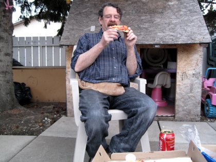 Dad taking a well-deserved break