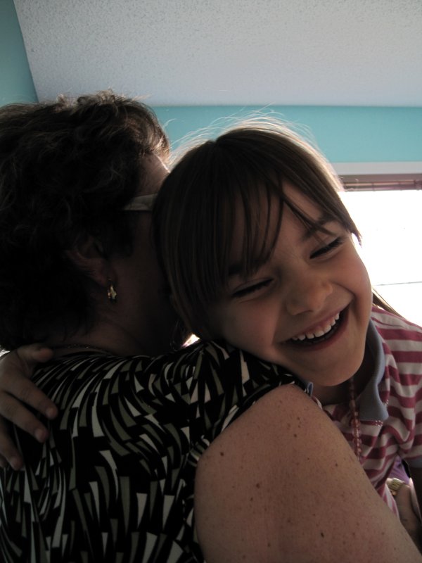 Hugging Grandma