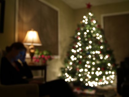 Our Blurry Christmas Tree