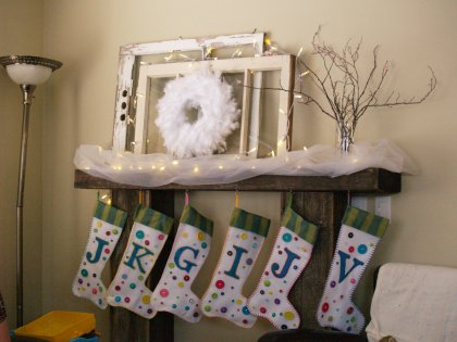 My wife's homemade mantle