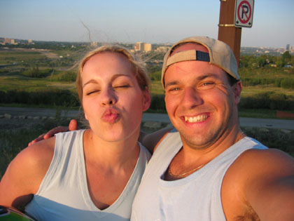 John and Julia in 2003