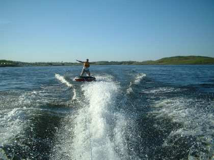 Bo Standing on the RAID Tube